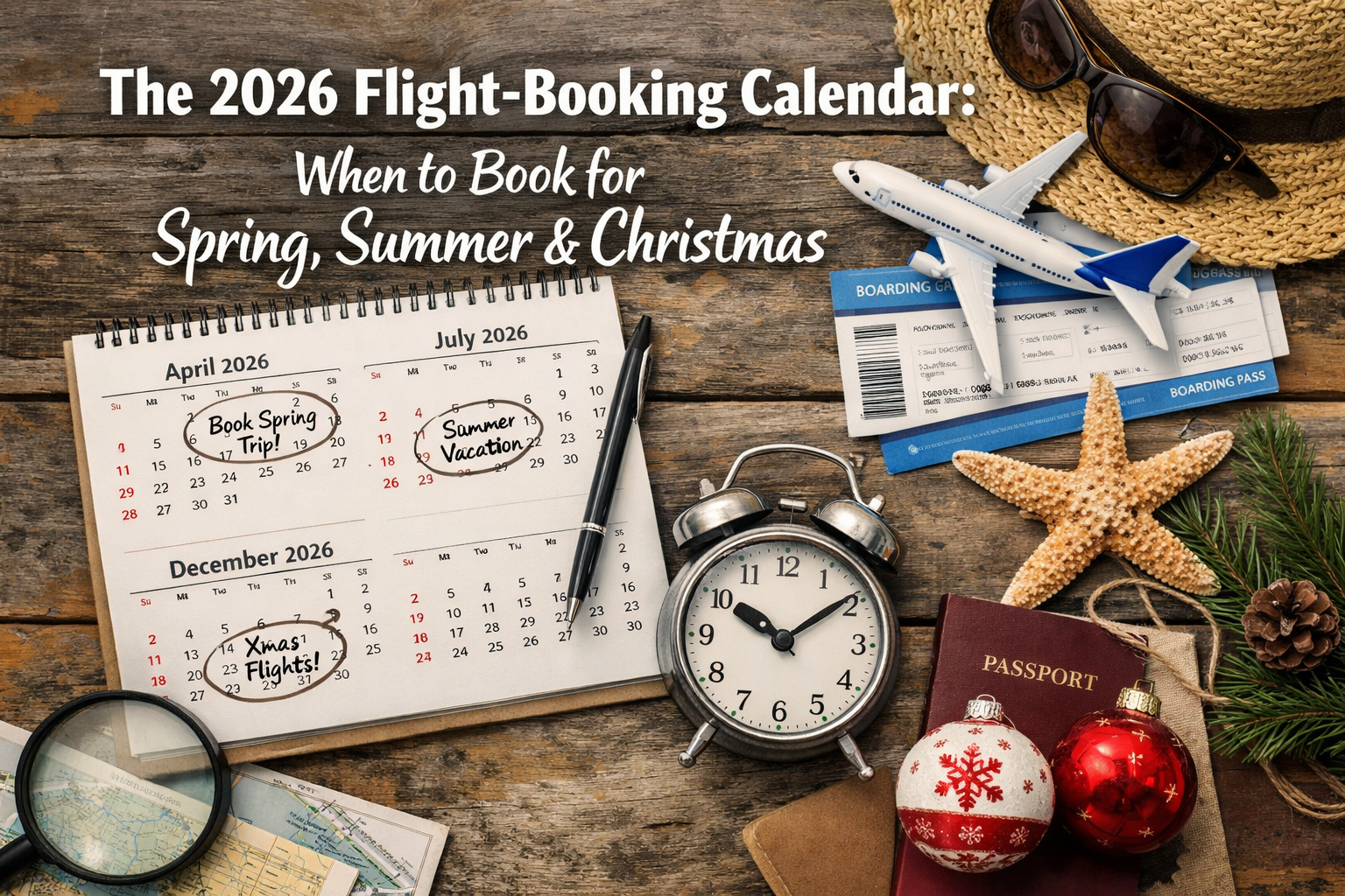 The 2026 Flight-Booking Calendar: When to Book for Spring, Summer & Christmas